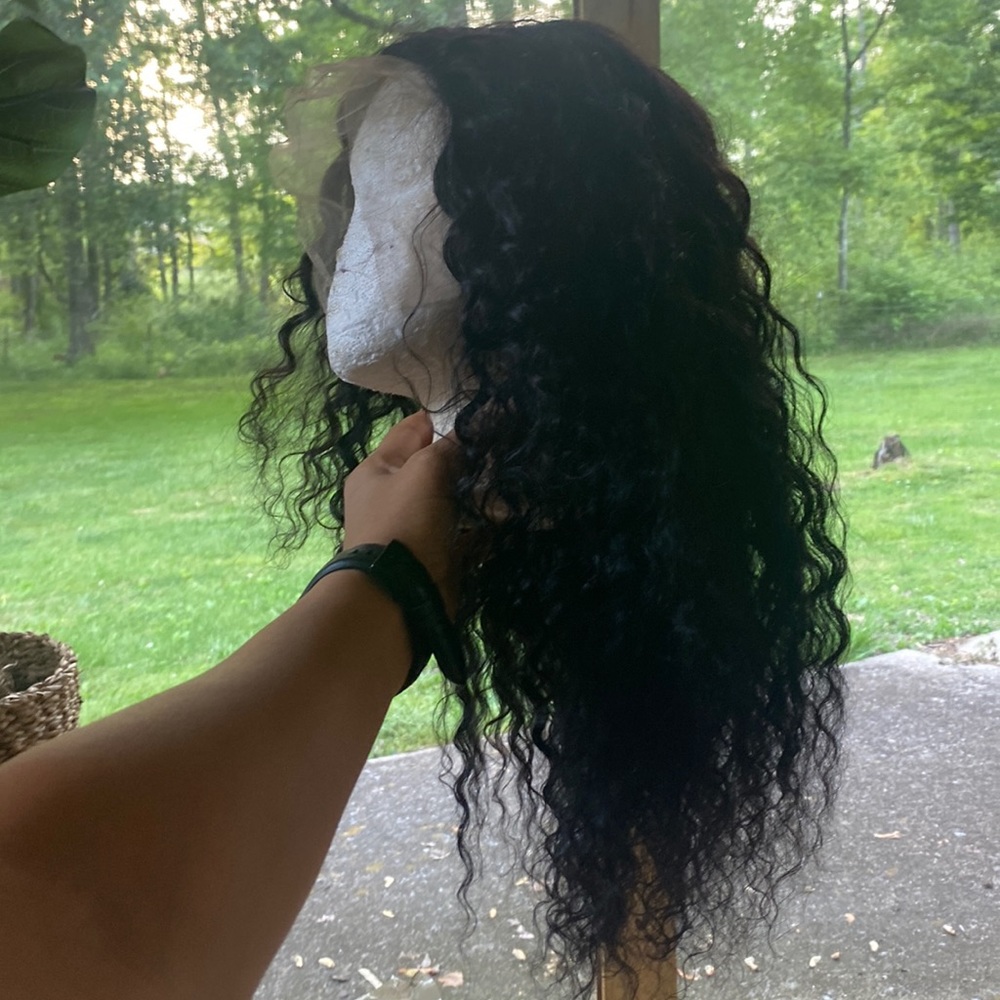 COPY - New curly human hair front lace